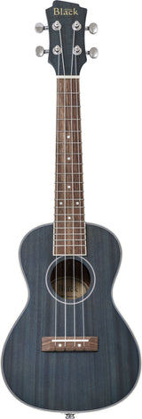 Adam Black CB120 electro-acoustic concert ukulele in Trans Blue, front view