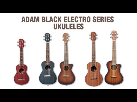 Adam Black Electro Series Ukuleles - official Rosetti video