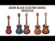 Adam Black Electro Series Ukuleles - official Rosetti video